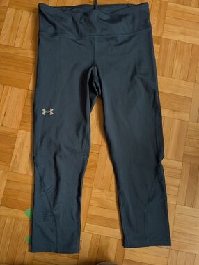 Under Armour Slate Gray Cropped Performance Leggings